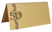 Goldene Hochzeit - Tischkarten, Giveaway und Platzkarte für Ihre Gäste, handmade aus unserer eigenen Werkstatt